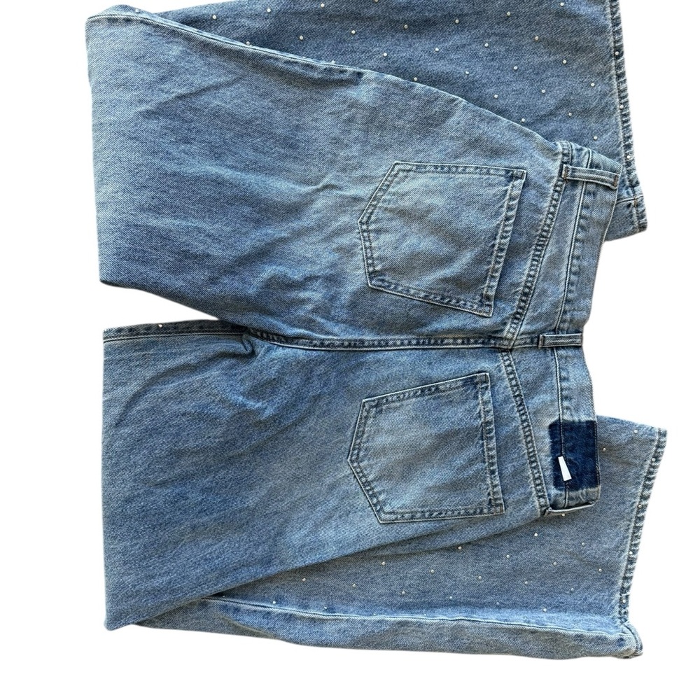 Women's Daze Studded Blue Denim Jeans - Picture 4 of 4
